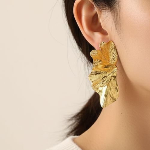 Ciselée, boucles d'oreilles