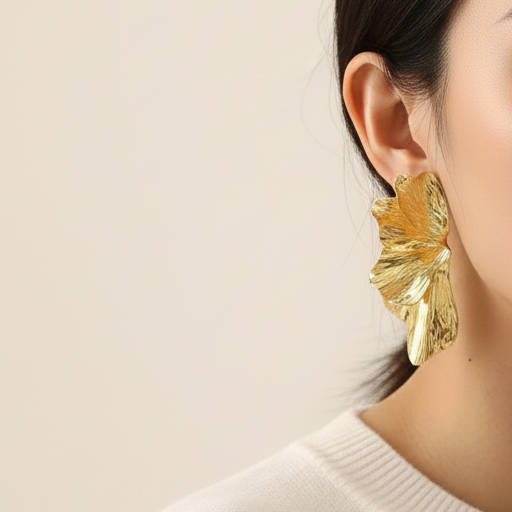 Ciselée, boucles d'oreilles