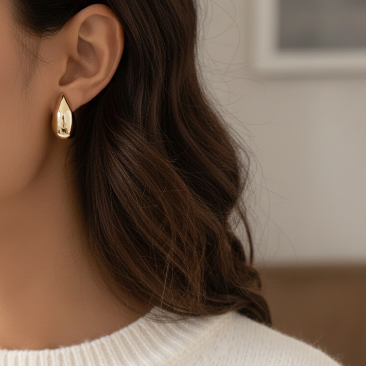 Fluide, boucles d'oreilles