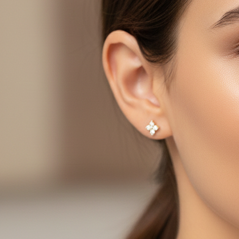 Délicate, boucles d'oreilles